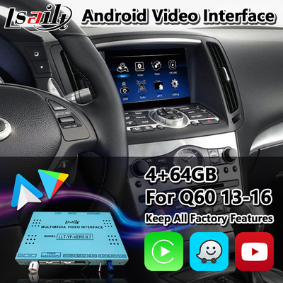 Lsailt Android Multimedia Navigation Box Carplay Interface for Infiniti Q60 2013-2016