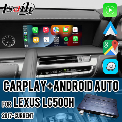 Wireless CarPlay Interface Android Auto GPS Navigation for Lexus LC500h 2017-current NX LX LS GS by Lsailt