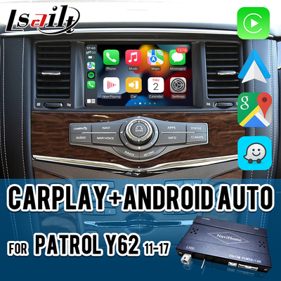 Pin to Pin CarPlay Interface for Nissan Patrol Y62, Pathfinder, Armada Included Android Auto, Google Map, Waze