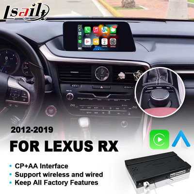 Wireless Carplay Interface for Lexus RX350L RX450L RX350 RX450h RX200t RX Knob Control 2016-2019