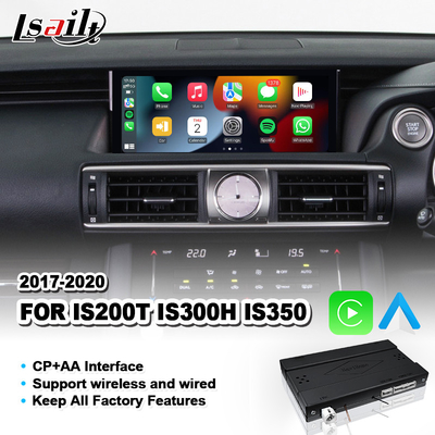 Wireless Android Auto Carplay Interface For Lexus IS200T IS300H IS350 F Sport IS 200T Mouse Control 2017-2020