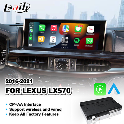 Wireless Android Auto Carplay Interface for Lexus LX570 LX 570 LX450D 2016-2021