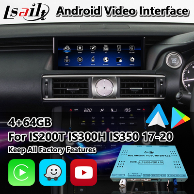 Lsailt Android Carplay Interface for Lexus IS200T IS300H IS350 IS300 F Sport AWD IS XE30 2017-2020