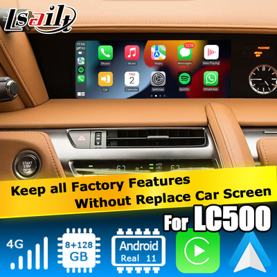 Lexus LC500 LC500h Android carplay video interface base on qualcomm 6125 8+128GB