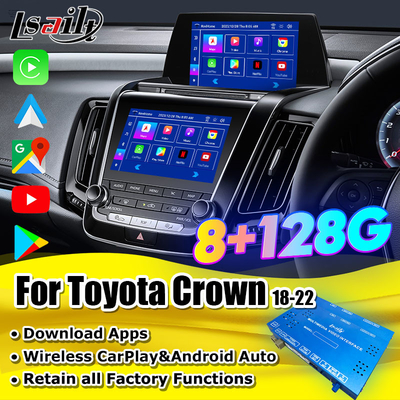 Toyota Android CarPlay Interface for Toyota Crown S220 2018-2022 JDM Model Support Added FM radio Moudel, YouTube
