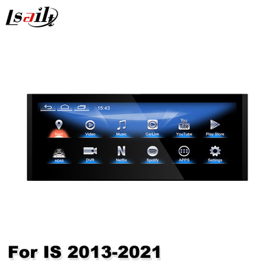 Lsailt 10.25 Inch Car Multimedia Android Carplay Screen For Lexus  IS350 IS200T IS300H IS250