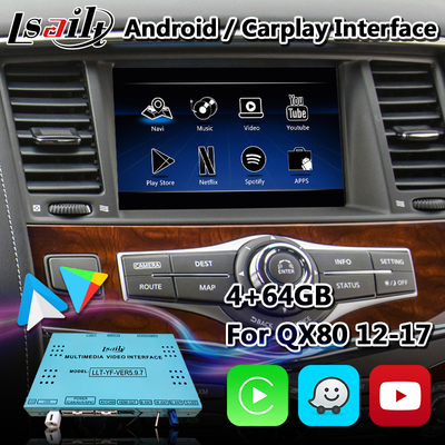 Android Multimedia Navigation Interface for Infiniti QX80 With Wireless Android Auto Carplay