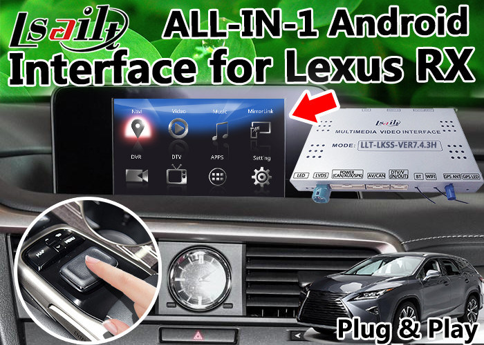 full plug and play rx nx lx android video interface control by original knob touch sensor board