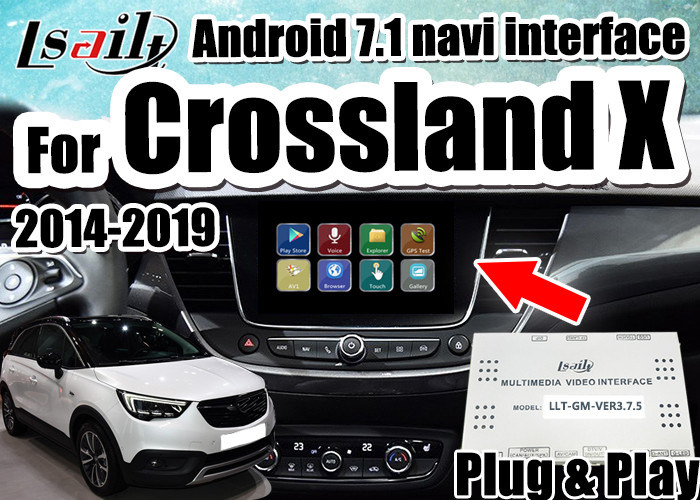 android 7 1 car video interface for 2014 2018 opel crossland x insignia support mirrorlink smartphone double windows
