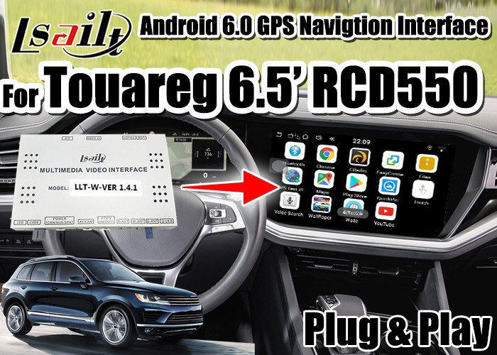 android volkswagen video interface for touareg 6 5 with google map youtube index waze carplay