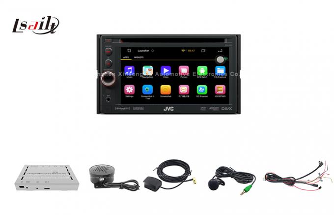 Auto JVC Android Car GPS Navigation Box with External E-dog , TMC , SD / TF Card