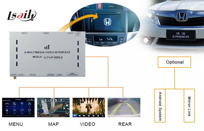 Left-Hand Drive Car Video Interface with Navigation System for Fit for OEM Car with LED Screen