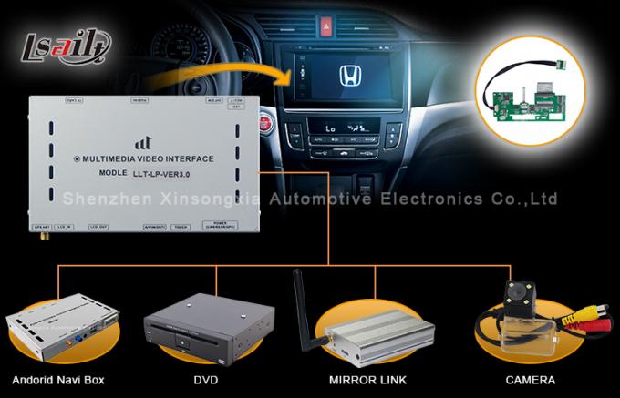 GPS Navigation Honda Video Interface / Video Decoder for City Left-Hand Drive Honda City 2014 Year