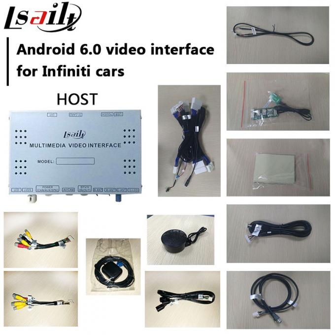 Android Navigation Car Video Interface Support Waze / Youtube For Infiniti QX70 / FX