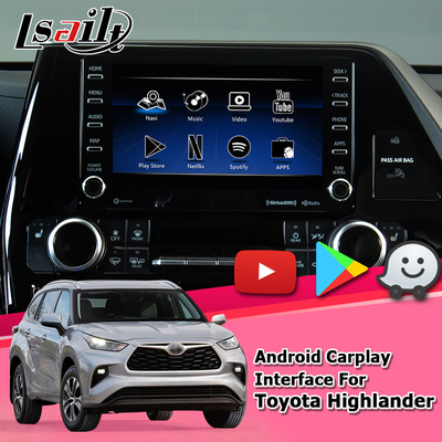 Car Video Interface wireless carplay android auto Cast Screen TOYOTA Highlander