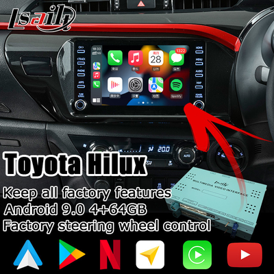 Toyota Hilux Android multimedia interface wireless carplay android auto touch 3