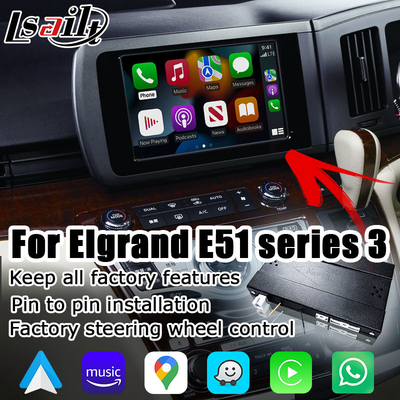 Lsailt Wireless Carplay Android Auto Interface For Nissan Elgrand E51 Series3 Japan Spec