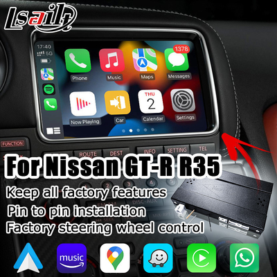 Wireless Android Auto Carplay Interface For Nissan GT-R GTR R35 DBA 12-16 IT08 08IT Include Japan Spec