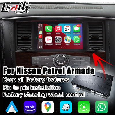Wireless Android Auto Carplay Interface For Nissan Patrol Armada Y62 10-16 IT08 08IT Include Japan Spec