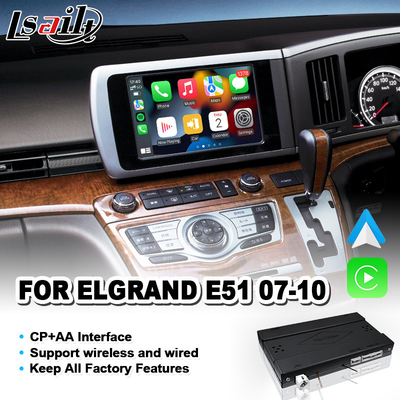 Lsailt Carplay Android Auto Video Interface For Nissan Elgrand E51 Series 3 2007-2010