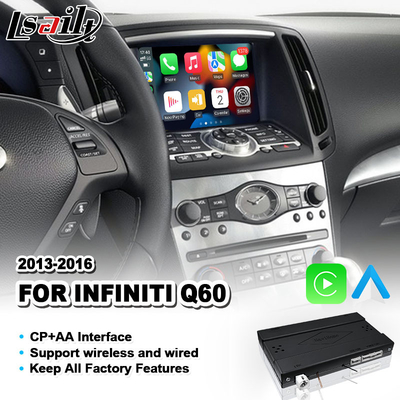 Lsailt Android Auto CP AA OEM Integration Carplay Interface For Infiniti Q60 2013-2016