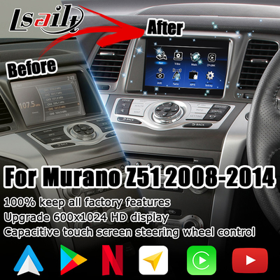 Nissan Murano Z51 Android HD screen upgrade Android auto carplay Youtube waze Netflix play