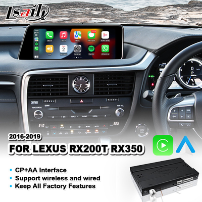 Lsailt Wireless Android Auto Carplay Interface for Lexus RX350 RX200T RX 350 Mouse Control 2016-2019
