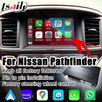 Wireless Carplay Android auto Navigation Box For Nissan Pathfinder R52 2017-2021