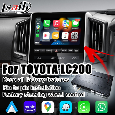 Toyota Land Cruiser LC200 OEM style wireless carplay android auto multimedia interface upgrade