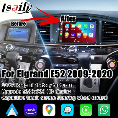 Nissan Elgrand Quest E52 IT06 wireless carplay android auto capacitive touch screen upgrade