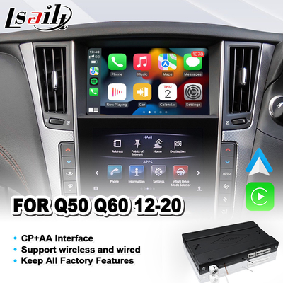 Lsailt Wireless Android Auto Carplay Interface for Infiniti Q50 Q60 Q50s 2015-2020