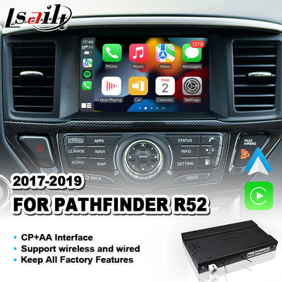 Lsailt Car Integration Wireless Android Auto Carplay Interface for 2017-2019 Nissan Pathfinder R52