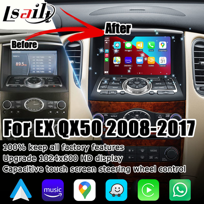 Infiniti QX50 EX35 EX25 EX30d EX37 HD screen wireless Carplay Android Auto upgrade