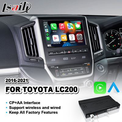 Toyota Land Cruiser LC200 Wireless Android Auto Carplay Inrerface for VX Sahara VXR VX-R 200 2016-2021