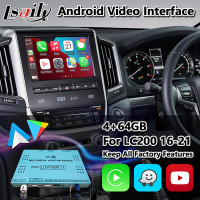 Android Carplay Video Interface For Toyota Land Cruiser LC200 VXR Sahara