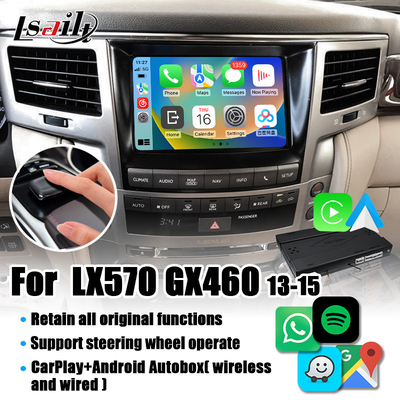 Lexus CarPlay Interface for LX570 2013-2015 GX460 with Wireless Android Auto,Google Map