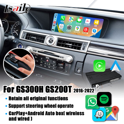 Wireless CarPlay Interface for Lexus GS300h GS200t with Android Auto, support Joystick Remote Control