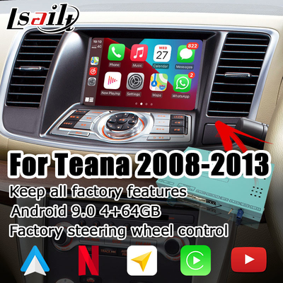 Nissan Teana J32 Android video interface with wireless carplay android auto integrate