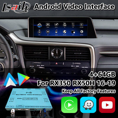 Lsailt Android Carplay Interface for Lexus RX 450h 200T 350 450L 350L 300 F Sport 2016-2019