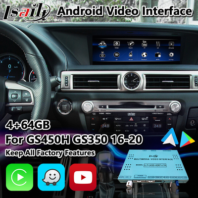 4+64GB Lsailt Lexus Video Interface for GS 350 200t 300h 450h AWD F Sport 2016-2020