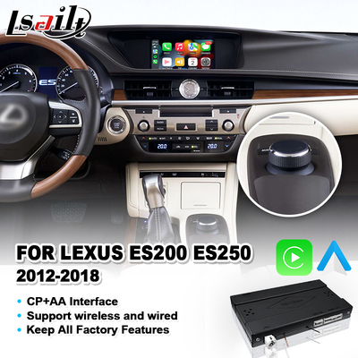 Wireless Android Auto Carplay Interface for Lexus ES250 ES200 ES350 ES300h ES 250 200 Knob Control 2012-2018