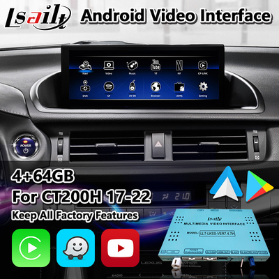 Lsailt Android Navigation Video Interface for Lexus CT 200h FSport 2017-2022