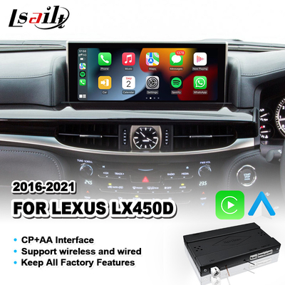 Wireless CP AA Android Auto Carplay Interface for Lexus LX 450d 570 570s VDJ200 J200 2016-2021