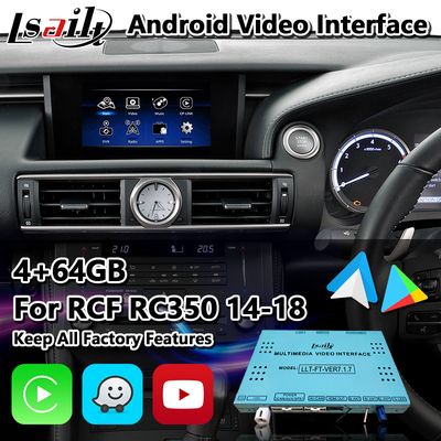 Lsailt Android System With Carplay Android Auto for Lexus RC 350 300h 200t 300 AWD F Sport 2014-2018