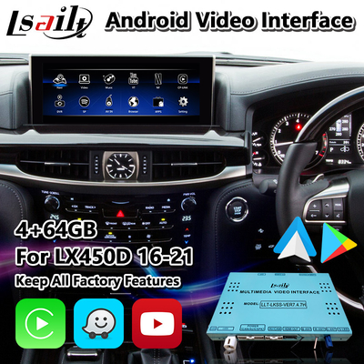 Lsailt Android Carplay Video Interface for Lexus LX 450d 570 570s VDJ200 J200 2016-2021