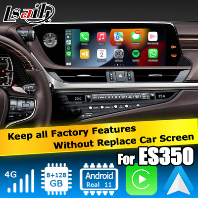 Lexus ES300h ES350 ES250 ES200 Android 11 video interface carplay android auto 8+128GB