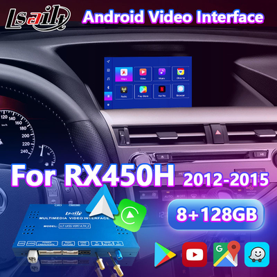 Lsailt 8+128GB Android Carplay Interface for 2012-2015 Lexus RX450H RX F Sport Mouse Control RX350 RX270