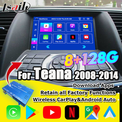 Nissan Multmedia Interface for Teana J32 Murano Quest Patrol Android 13 Infotainment Module with NetFlix, YouTube
