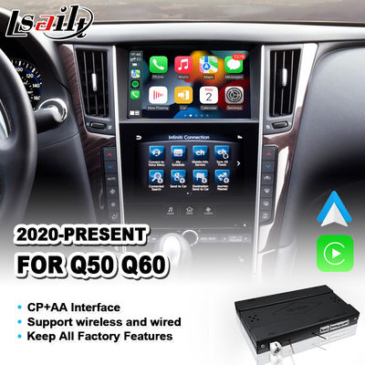 Lsailt CP + AA OEM Integration Carplay Interface for 2021-Present Infiniti Q50 Q60 Q60S Q50S