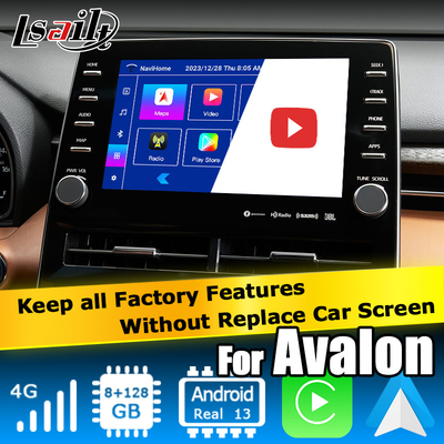 8 Inch Android auto carplay video interface video interface for toyota avalon touch 3 2018-present
